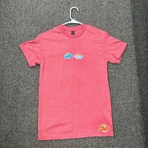 Red cotton Dino t-shirt